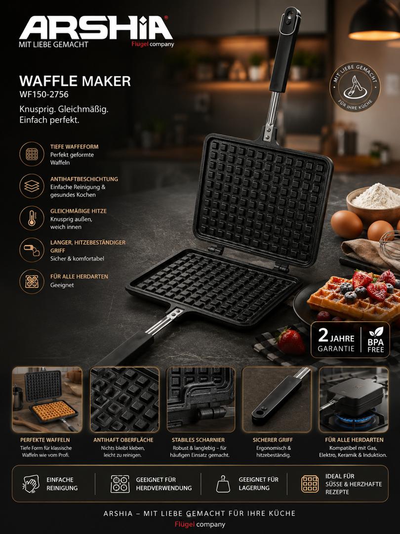 تابه وافل گرانیت عرشیا